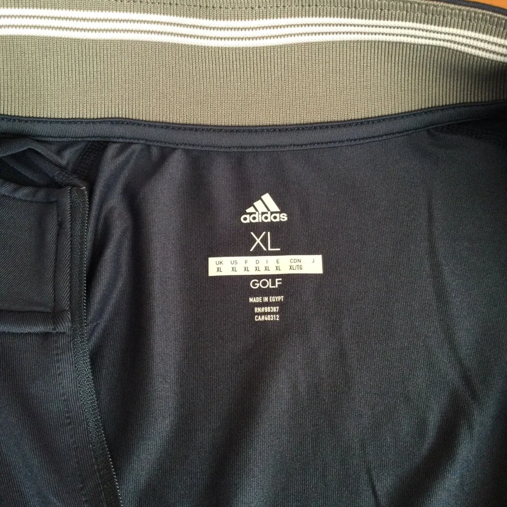 Adidas Golf Jacket Navy Blue Quarter Zip Pullover Long Sleeve Men’s Size L,XL